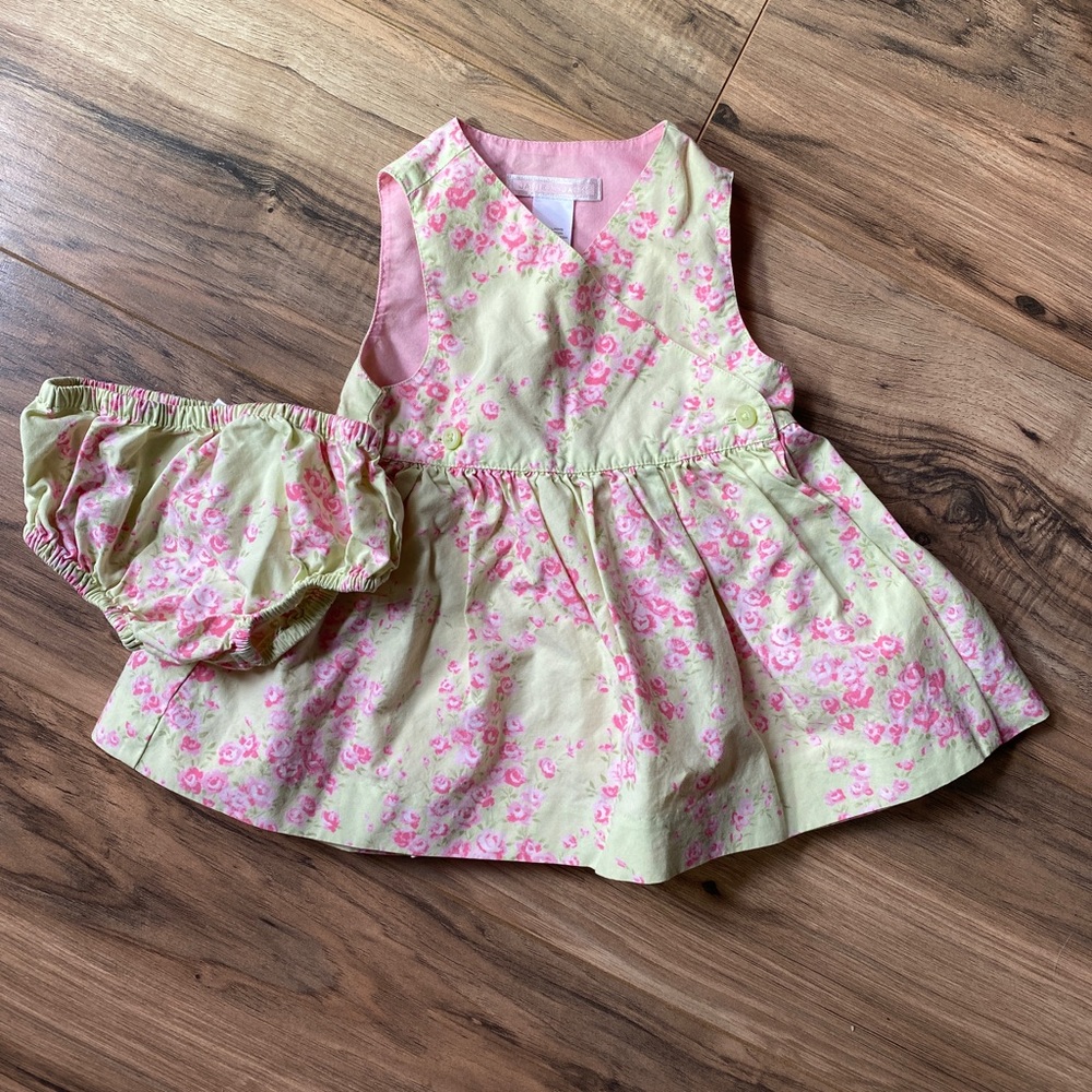 Janie and Jack pink floral dress